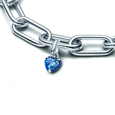 Mini Pendente Donna Blue Chakra Heart Pandora ME - 793042C02 - Gioielleria De Patto