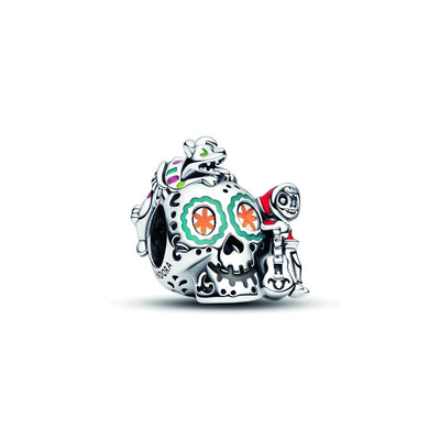 Charm Donna Pandora Pixar, Coco, Teschio Miguel & Dante si Illumina al Buio - 792817C01 - Gioielleria De Patto
