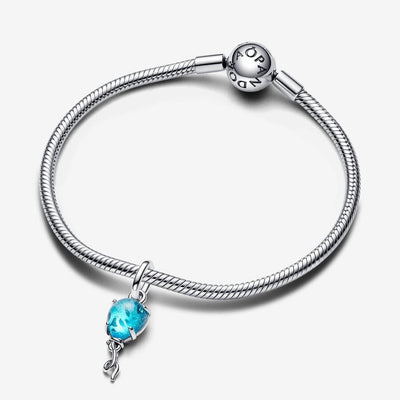 Pendente Donna Pandora Palloncino Blu Vetro di Murano - 792792C01 - Gioielleria De Patto