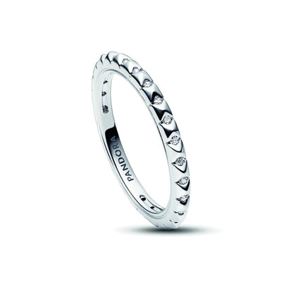 Anello Donna Geometrico con Pietre Pandora ME - 192800C01 - Gioielleria De Patto