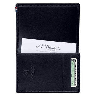 Dupont Portabiglietti da Visita Uomo Line D Pelle Nero - 180013 - Gioielleria De Patto