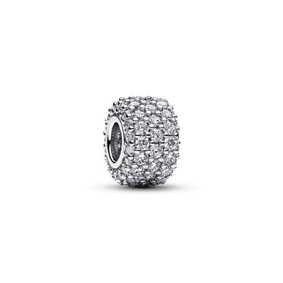 Charm Donna Pandora Pavè Fascia Tripla - 792820C01 - Gioielleria De Patto