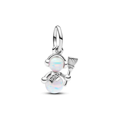 Charm Pendente Donna Pandora Pupazzo di Neve Opale - 792981C01 - Gioielleria De Patto