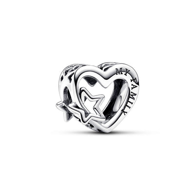Charm Donna Pandora Openwork Cuore con Stella - 792829C00 - Gioielleria De Patto
