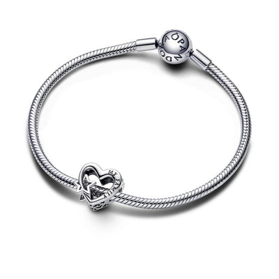 Charm Donna Pandora Openwork Cuore con Stella - 792829C00 - Gioielleria De Patto
