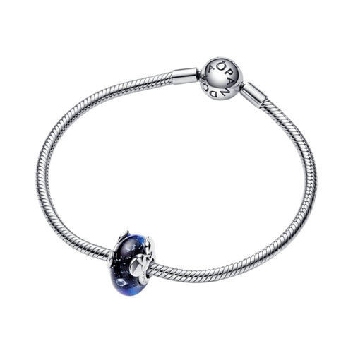 Charm Donna Pandora Disney, Mickey e Minnie, Vetro di Murano Blu - 792958C01 - Gioielleria De Patto