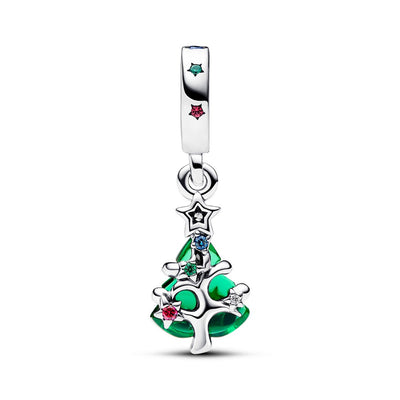 Charm Pendente Donna Pandora Albero di Natale con Stelle - 792983C01 - Gioielleria De Patto