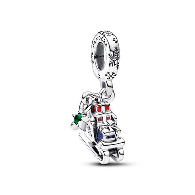Charm Pendente Donna Pandora Slitta di Natale 2023 - 792977C01 - Gioielleria De Patto