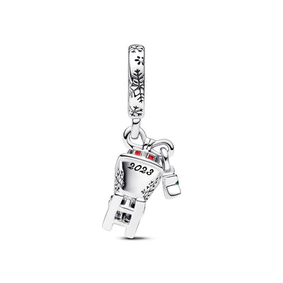 Charm Pendente Donna Pandora Slitta di Natale 2023 - 792977C01 - Gioielleria De Patto