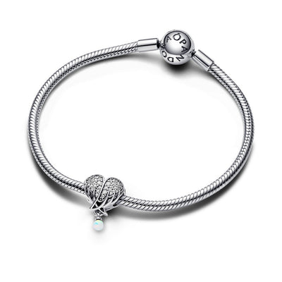 Charm Donna Pandora Cuore Ali d'Angelo - 792980C01 - Gioielleria De Patto