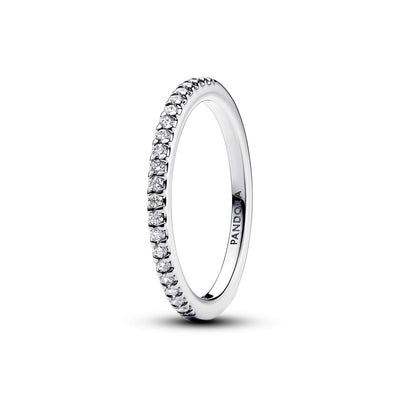 Anello Donna Pandora Pavè Fascia Sottile - 192999C01 - Gioielleria De Patto
