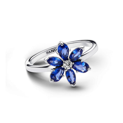 Anello Donna Pandora Herbarium Fiore Blu - 193000C01 - Gioielleria De Patto