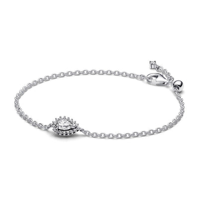 Bracciale Donna Pandora a Catena con Punto Luce Goccia - 593001C01 - Gioielleria De Patto