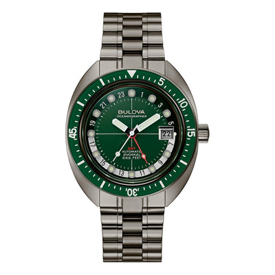 Orologio Bulova Uomo Oceanographer Gmt Verde - 98B415 - Gioielleria De Patto