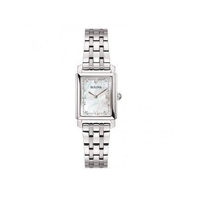 Orologio Bulova Donna Sutton Tank Bianco Madreperla-96B244 - Gioielleria De Patto