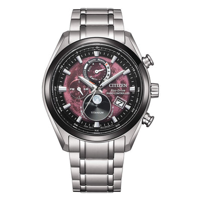 Orologio Citizen Uomo Tsuki-yomi Moonphase Bordeaux - BY1018-80X - Gioielleria De Patto