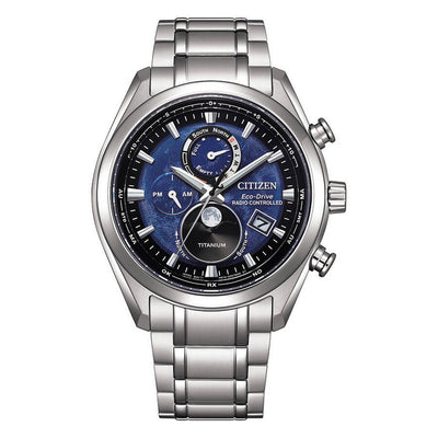 Orologio Citizen Uomo Tsuki-yomi Moonphase Blue - BY1010-81L - Gioielleria De Patto