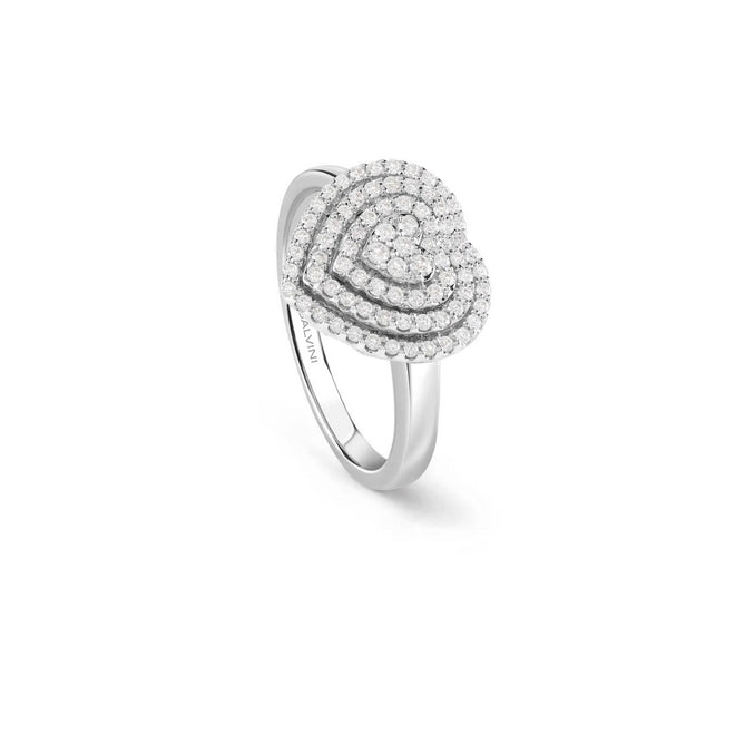 Anello Donna Salvini Cuore con Diamanti Bagliori - 20091613 - Gioielleria De Patto