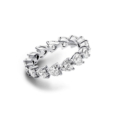 Pandora Anello Donna Fascia Cuori - 193103C01 - Gioielleria De Patto