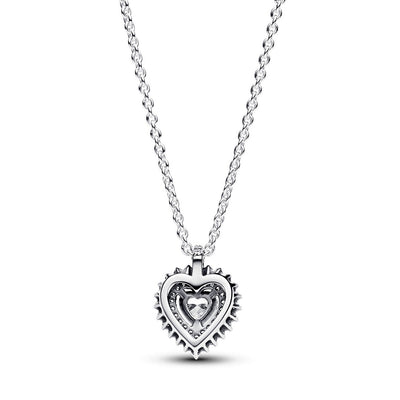 Pandora Collana Donna Punto Luce Cuore e Pavè - 393099C01 - Gioielleria De Patto