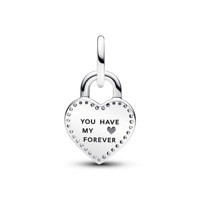 Pandora Charm Donna Pendente Lucchetto "True Love" - 783079C01 - Gioielleria De Patto