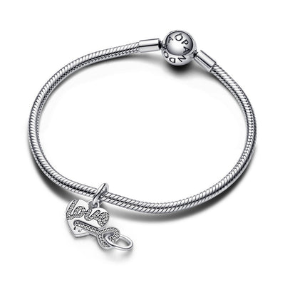 Pandora Charm Donna Pendente Divisibile Cuore e Chiave - 793081C01 - Gioielleria De Patto