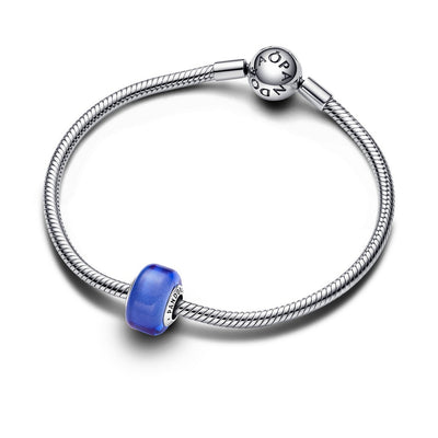 Pandora Charm Donna Mini Vetro di Murano Blu - 793105C00 - Gioielleria De Patto