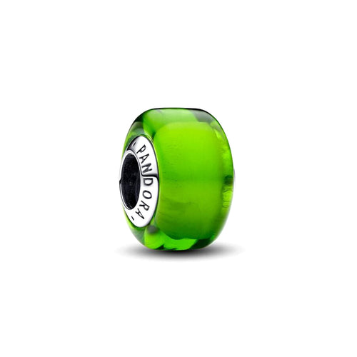 Charm Donna Pandora Mini Vetro di Murano Verde - 793106C00