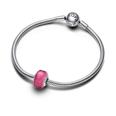 Pandora Charm Donna Mini Vetro di Murano Rosa - 793107C00 - Gioielleria De Patto
