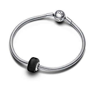 Pandora Charm Donna Mini Vetro di Murano Nero - 793117C00 - Gioielleria De Patto