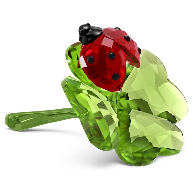 Swarovski Figura Decorativa Idyllia Coccinella e Quadrifoglio - 5666852 - Gioielleria De Patto