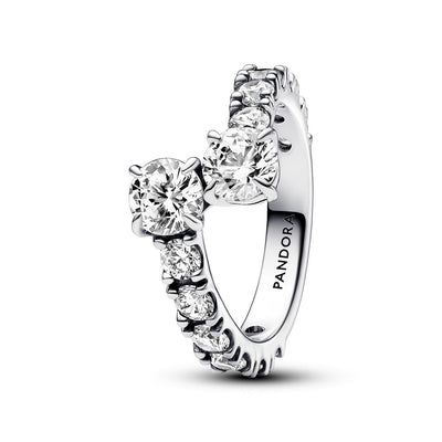 Anello Donna Pandora Fascia Scintillante Intrecciata - 193149C01 - Gioielleria De Patto