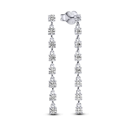 Orecchini Donna Pandora Pendenti Cascata di Pietre - 293159C01 - Gioielleria De Patto