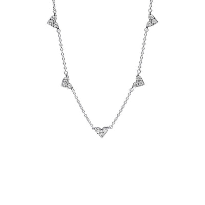 Collana Donna Pandora Cuori con Tre Pietre - 393160C01