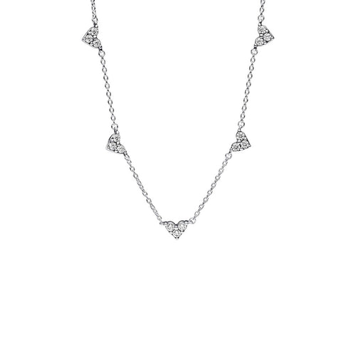 Collana Donna Pandora Cuori con Tre Pietre - 393160C01