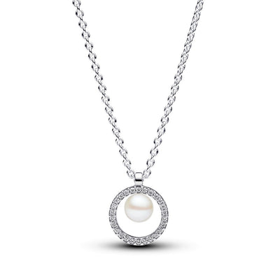 Collana Donna Pandora Collana con Perla dAcqua Dolce Coltivata e Pavè - 393165C01 - Gioielleria De Patto