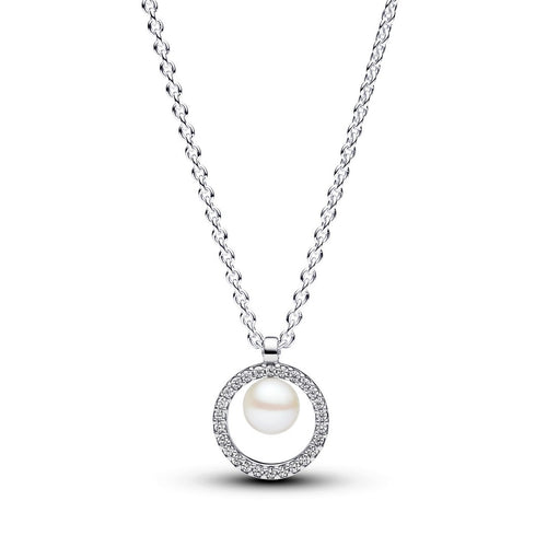 Collana Donna Pandora Collana con Perla dAcqua Dolce Coltivata e Pavè - 393165C01