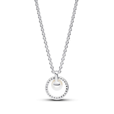 Collana Donna Pandora Collana con Perla dAcqua Dolce Coltivata e Pavè - 393165C01 - Gioielleria De Patto