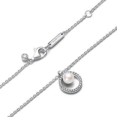 Collana Donna Pandora Collana con Perla dAcqua Dolce Coltivata e Pavè - 393165C01 - Gioielleria De Patto