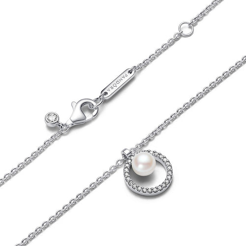 Collana Donna Pandora Collana con Perla dAcqua Dolce Coltivata e Pavè - 393165C01