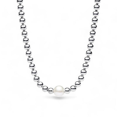 Collana Donna Pandora con Perla d'Acqua Dolce Coltivata e Sfere - 393176C01 - Gioielleria De Patto