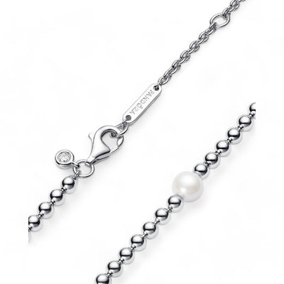 Collana Donna Pandora con Perla d'Acqua Dolce Coltivata e Sfere - 393176C01 - Gioielleria De Patto