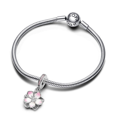 Charm Donna Pandora Pendente Fiore di Ciliegio - 790667C01 - Gioielleria De Patto