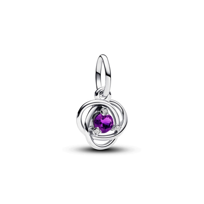 Charm Donna Pandora Cerchio Eterno Viola Febbraio - 793125C02 - Gioielleria De Patto