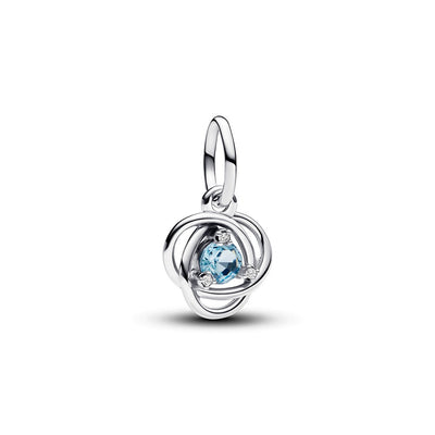 Charm Donna Pandora Pendente Cerchio Eterno Azzurro Marzo - 793125C03 - Gioielleria De Patto