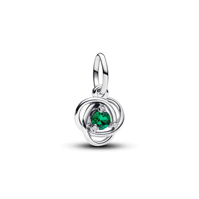Charm Donna Pandora Pendente Cerchio Eterno Verde Scuro Maggio - 793125C05 - Gioielleria De Patto