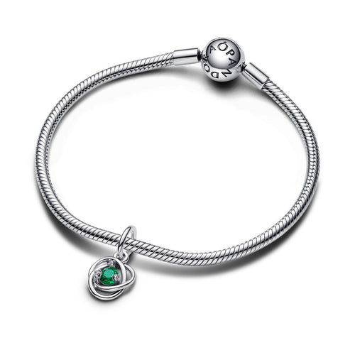 Charm Donna Pandora Pendente Cerchio Eterno Verde Scuro Maggio - 793125C05