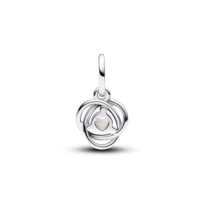 Charm Donna Pandora Pendente Cerchio Eterno Bianco Madreperla Artificiale Giugno - 793125C06 - Gioielleria De Patto