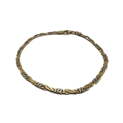 Bracciale Catena Intrecciata Uomo Oro Giallo Gold House De Patto - 1L - Gioielleria De Patto