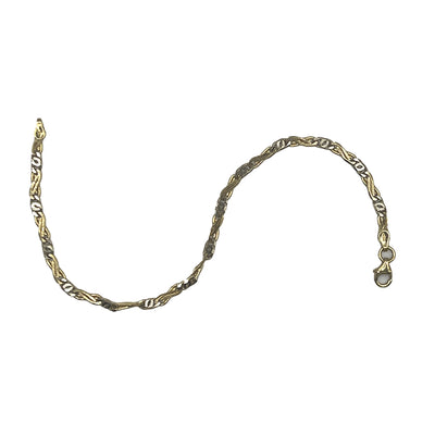Bracciale Catena Intrecciata Uomo Oro Giallo Gold House De Patto - 1L - Gioielleria De Patto